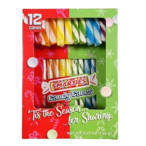 Albert's Smarties Christmas Candy Cane 12ct